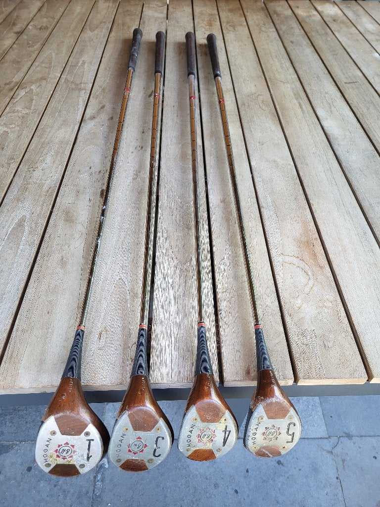 Ben Hogan Speed Slot Persimmon Woods 1-3-4-5 Complete Set, Ophalen, Gebruikt, Set, Overige merken