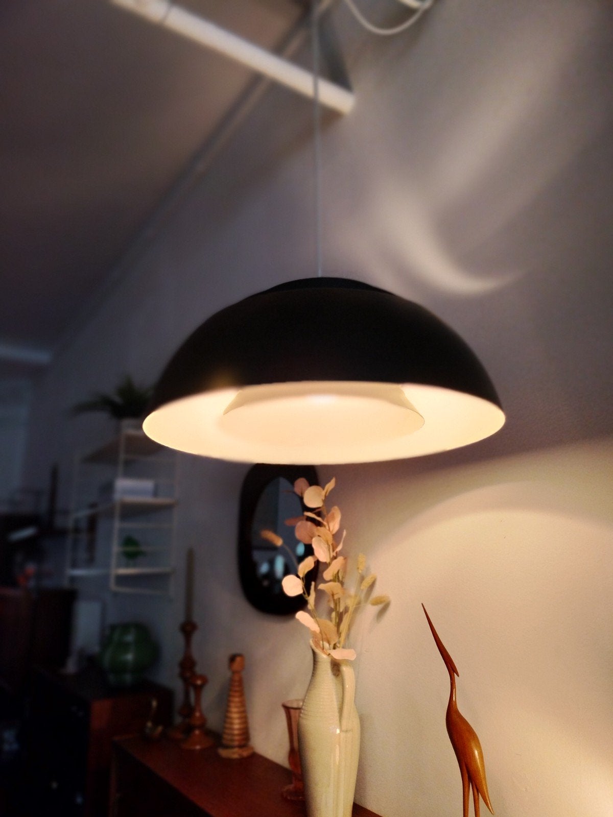 Vintage Deens design hanglamp, Louis Poulsen, Ophalen, Gebruikt, ., Vintage
