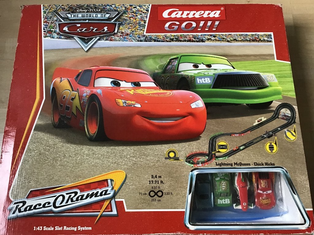 Carrera Go Cars Pixar, 4 auto's., Carrera, Ophalen of Verzenden, Elektrisch, Racebaan