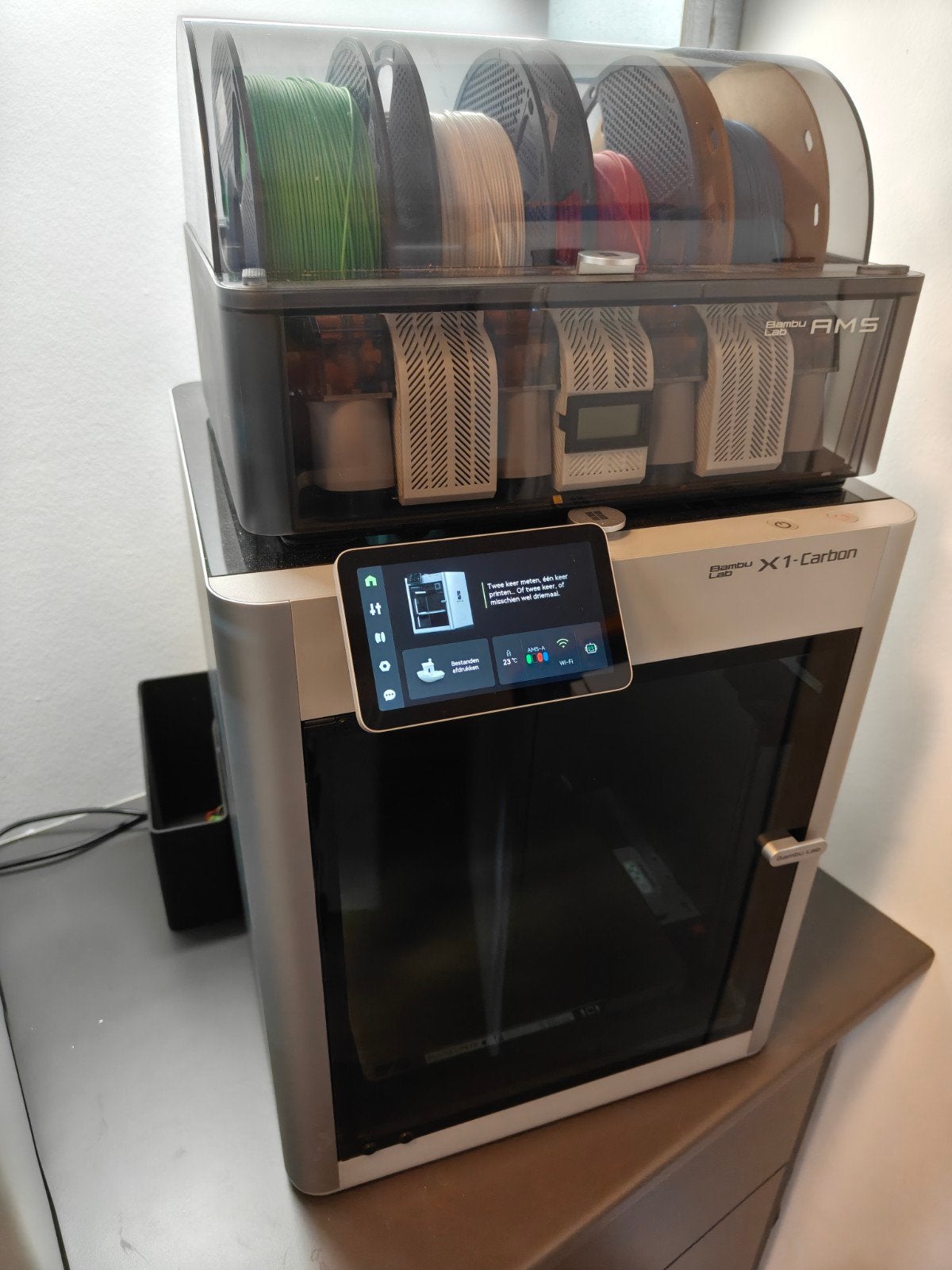 Bambu Lab X1C met AMS - 3D Printer, Computers en Software, 3D Printers, Ophalen of Verzenden, Zo goed als nieuw