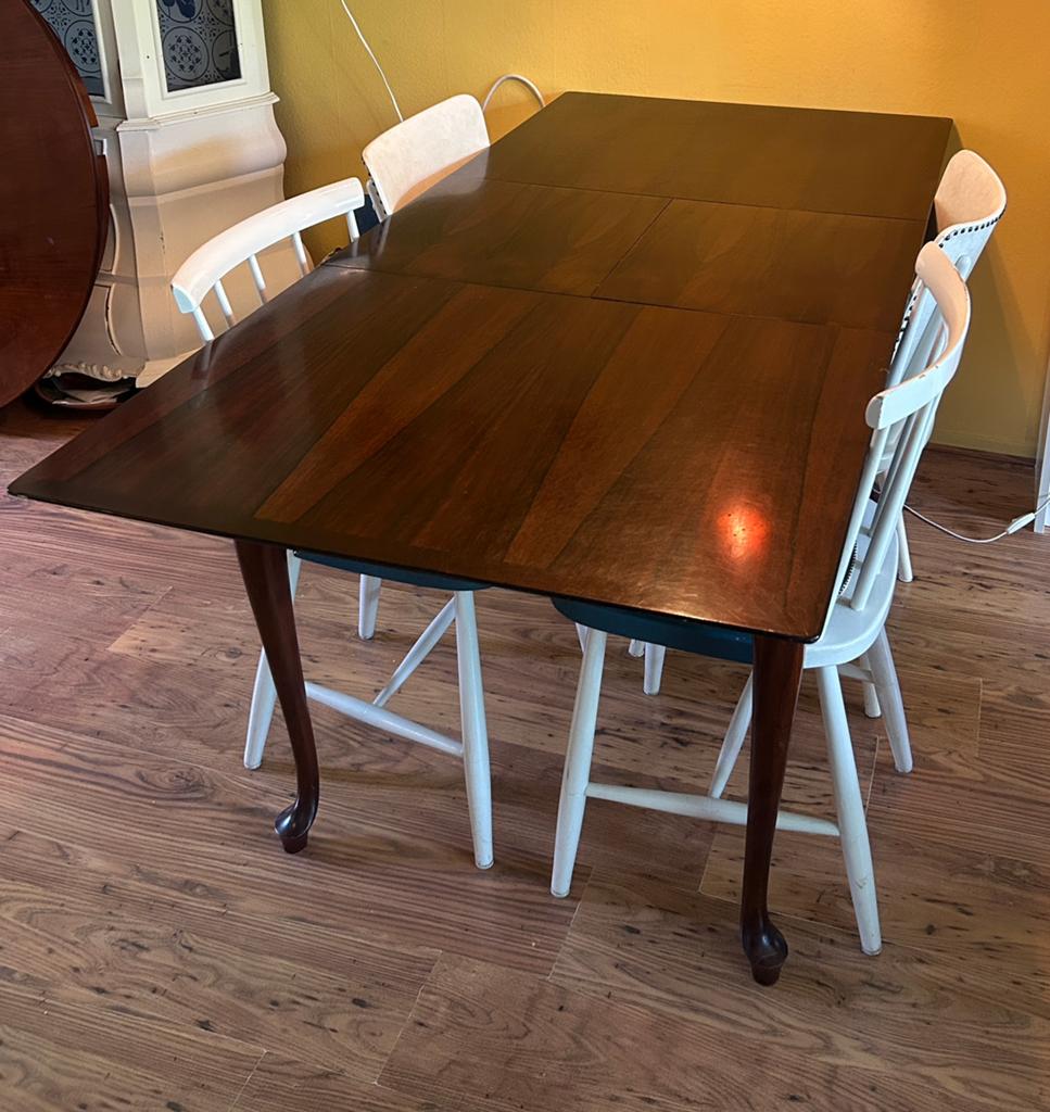 Klassieke Queen Anne stijl eetkamertafel – uitschuifbaar, Ophalen