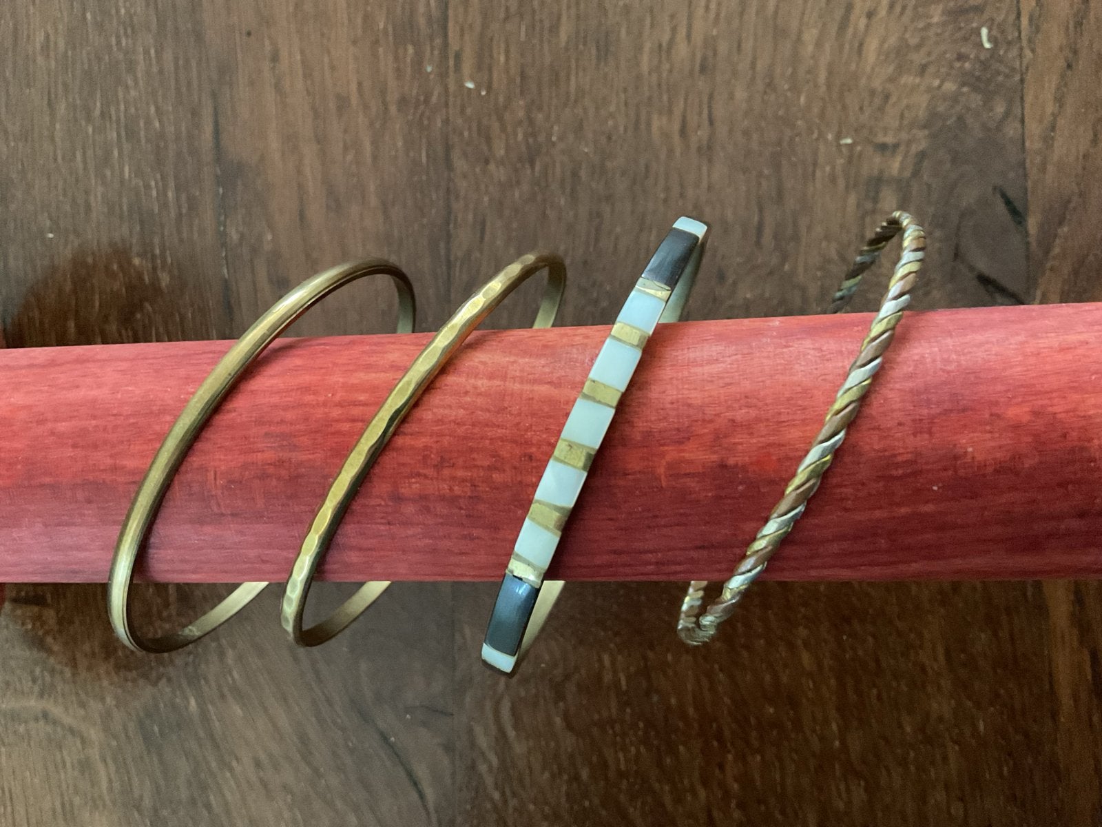 Stijlvolle Armbandenset - Diverse Materialen, Ophalen of Verzenden, Zo goed als nieuw, Overige kleuren, Overige materialen