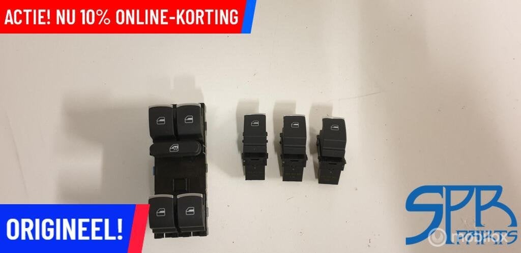 GOLF JETTA 5C HIGHLINE Raamschakelaar SET CHROME 5K4959857A, Volkswagen, Nieuw, Ophalen of Verzenden, Volkswagen