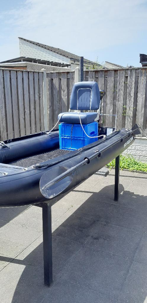 Savage gear  E-Rider 330 complete set motor en accu + extra, Ophalen, Gebruikt, Complete set