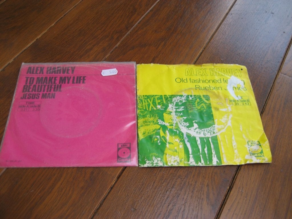 Alex harvey singles, Ophalen of Verzenden, Gebruikt, 7 inch