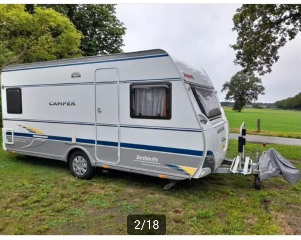 Caravan Dethleffs Camper 460 db met mover 2008, Vast bed, Rondzit, Particulier, Dethleffs