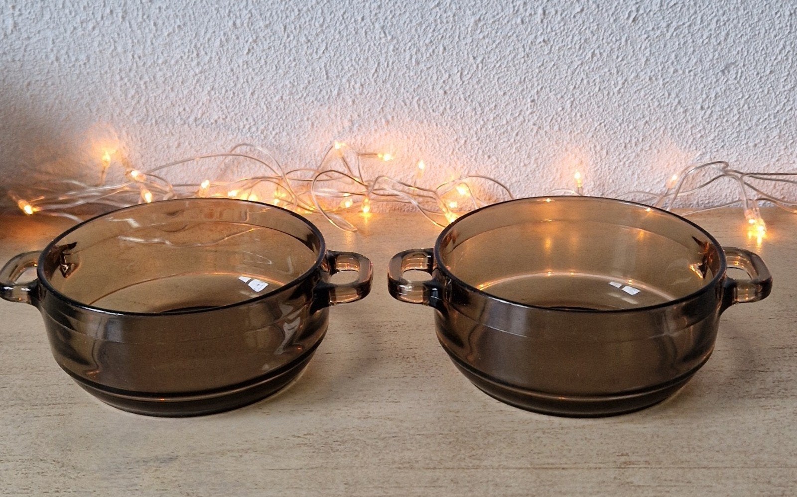 2 Arcoroc France schaaltjes, Gebruikt, Ophalen of Verzenden, Overige stijlen, Glas