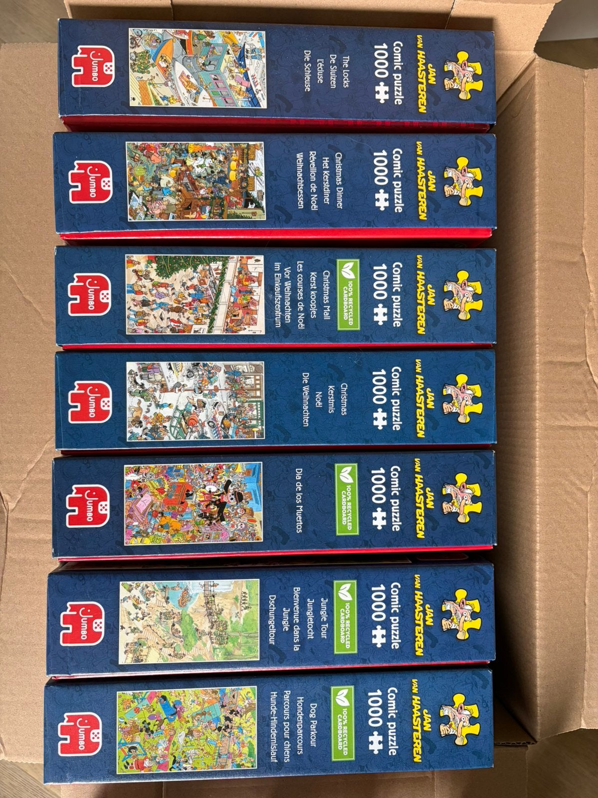Jan van Haasteren puzzels 1000 stukjes, Ophalen of Verzenden, 500 t/m 1500 stukjes, Zo goed als nieuw