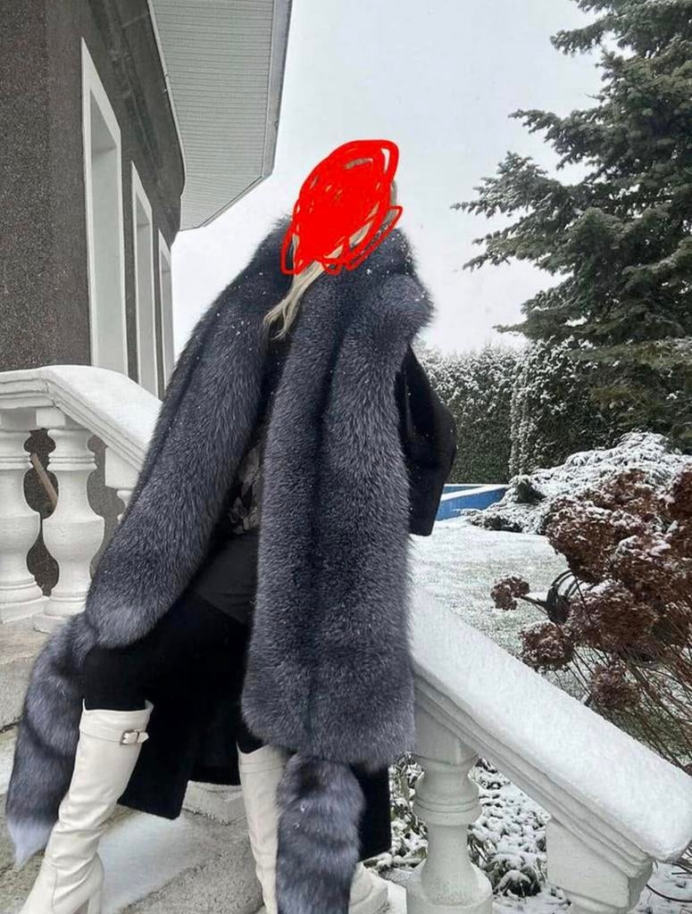 Bont sjaal, Kleding | Dames, Jassen | Winter, Zo goed als nieuw, Bruin, Ophalen of Verzenden