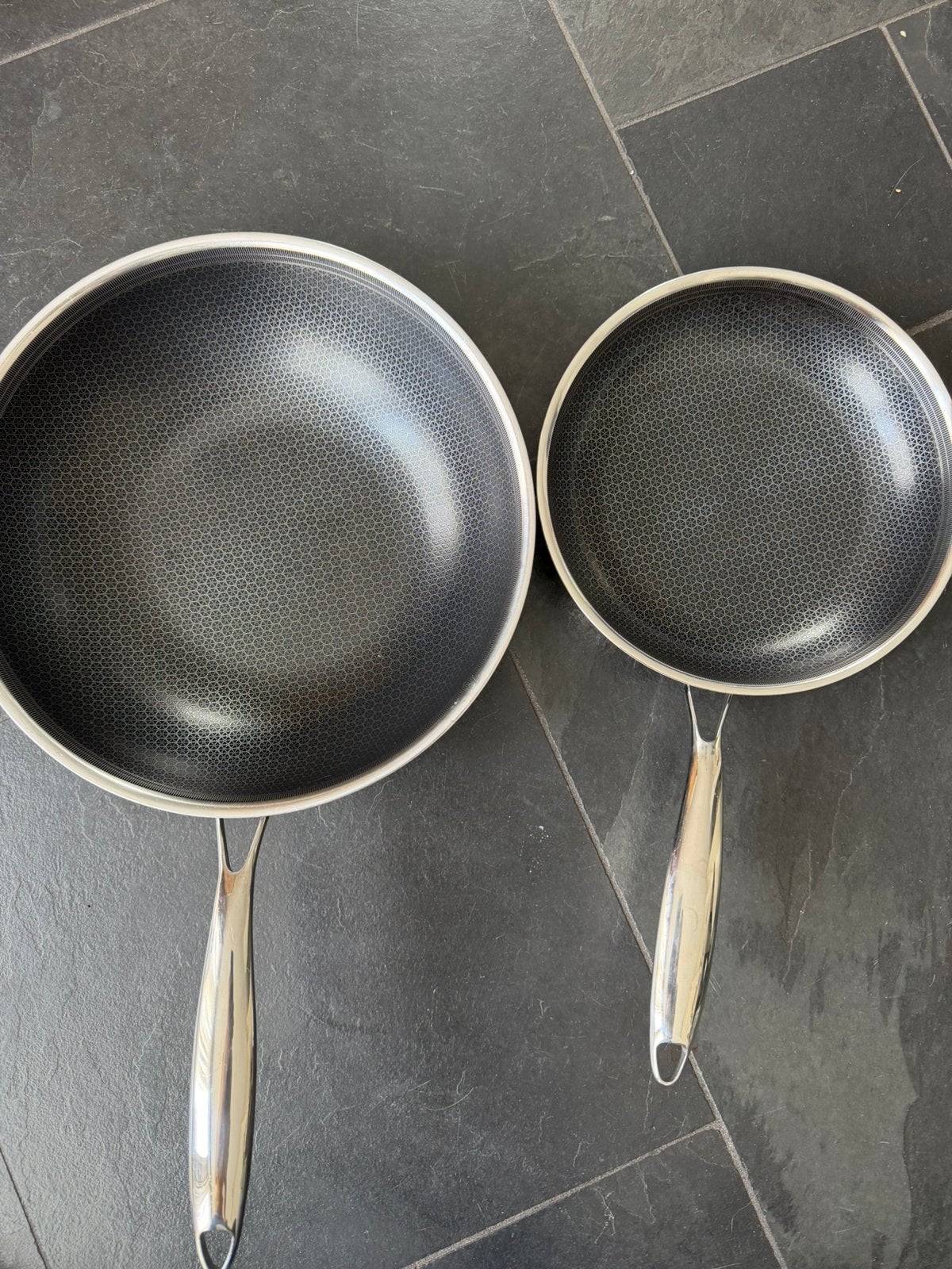 Onyx Wok + koekenpan aanbakpannen  op te halen, Ophalen, Gebruikt, Rvs, Wok