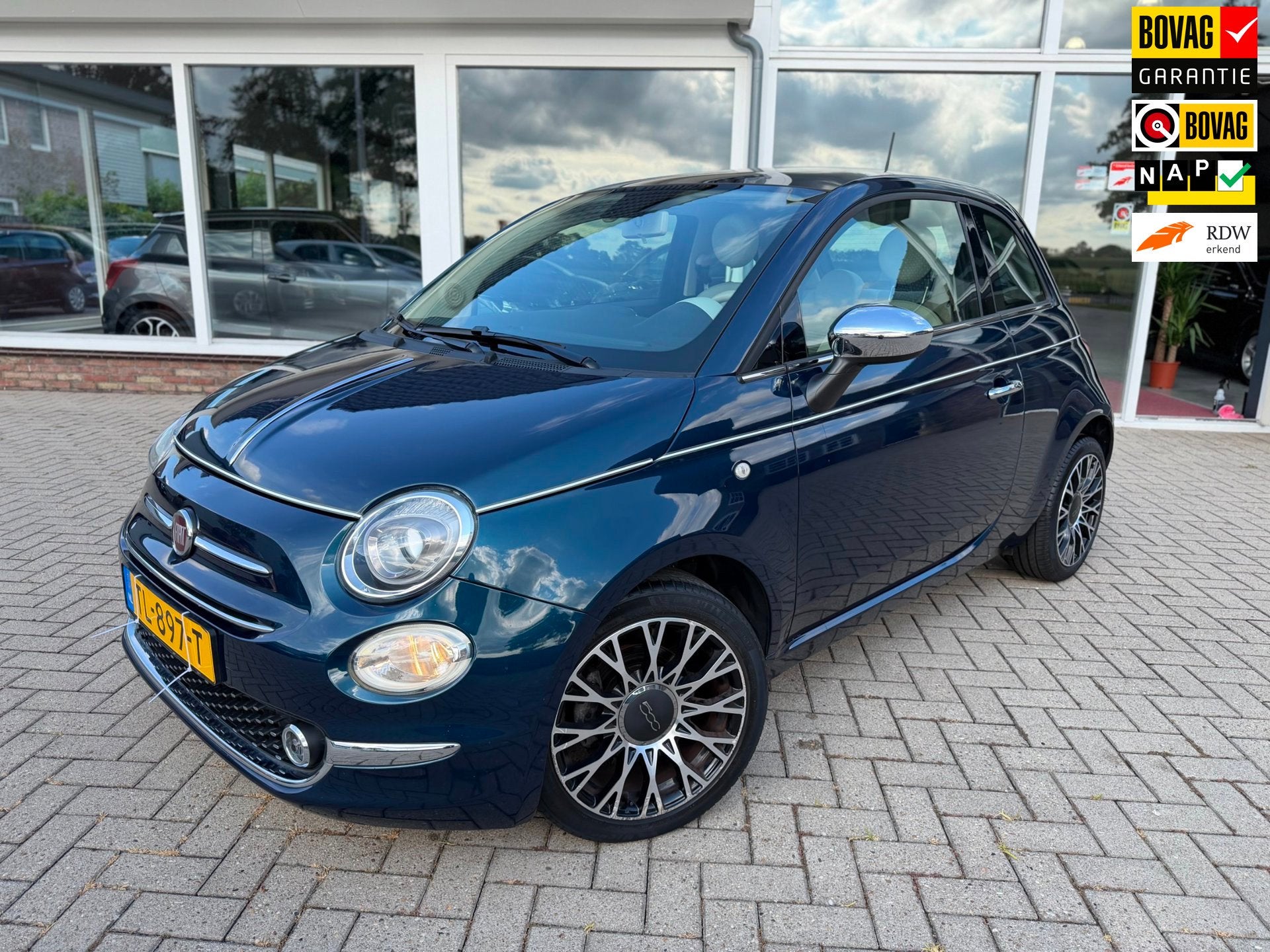 Fiat 500 0.9 TwinAir Turbo Collezione/ Carplay/ 1e Eigenaar/, Voorwielaandrijving, Stof, Gebruikt, 905 kg