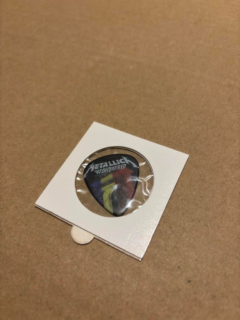 Metallica tour plectrum Bucharest, Ophalen of Verzenden