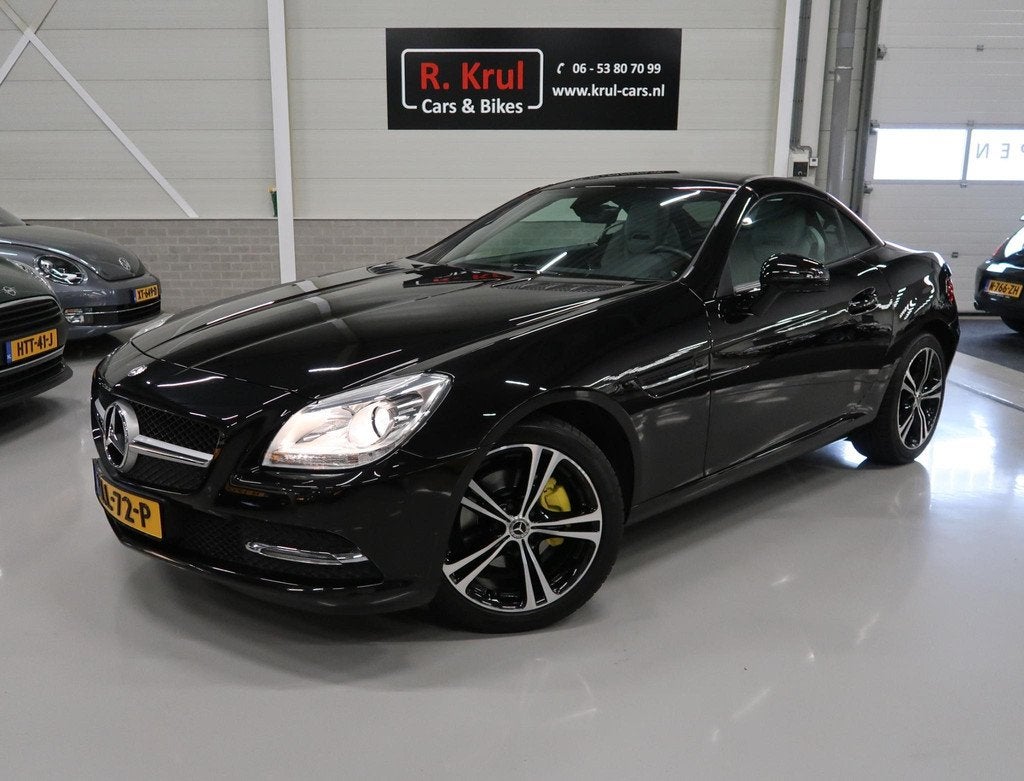 Mercedes-Benz SLK-klasse 200 automaat beige leer nekverwarmi, Auto's, Mercedes-Benz, Automaat, Euro 5, Achterwielaandrijving, Gebruikt