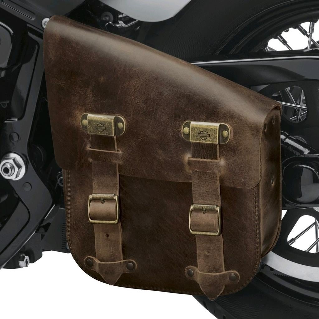 Swingarmbag orgineel HD - antique brown, Motoren, Ophalen of Verzenden, Gebruikt