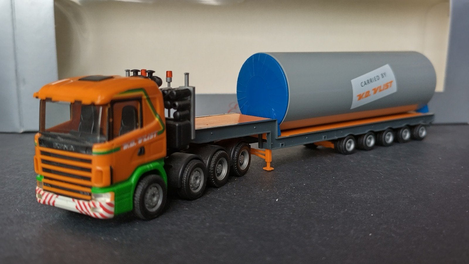 Scania R144 van der Vlist zwaar transport 1:87 herpa Pol, Verzenden, ., Nieuw, Herpa
