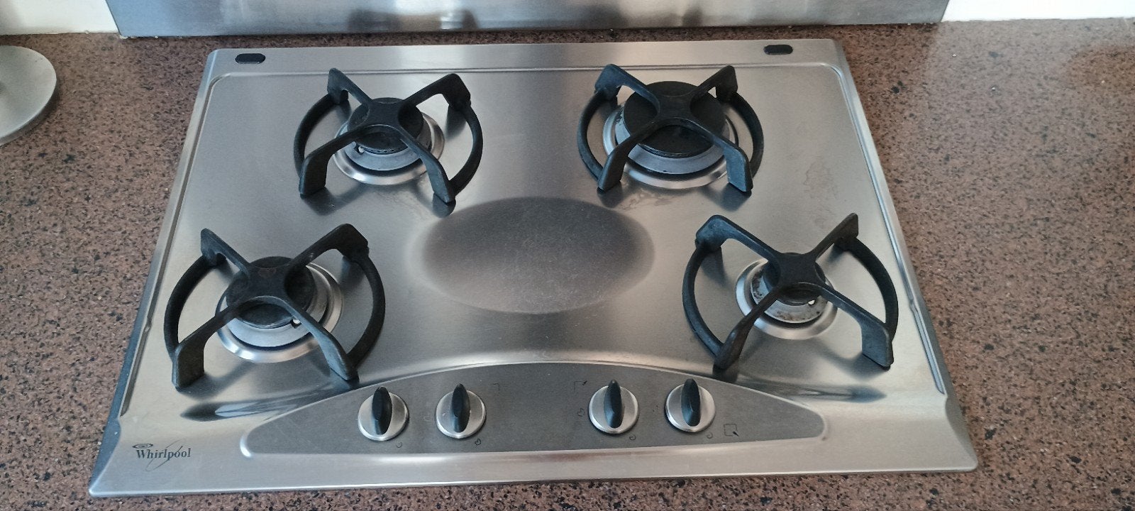 Whirlpool AKM 350/IX/01 Gasfornuis - Inbouw, Gebruikt, Inbouw, Gas, 4 kookzones