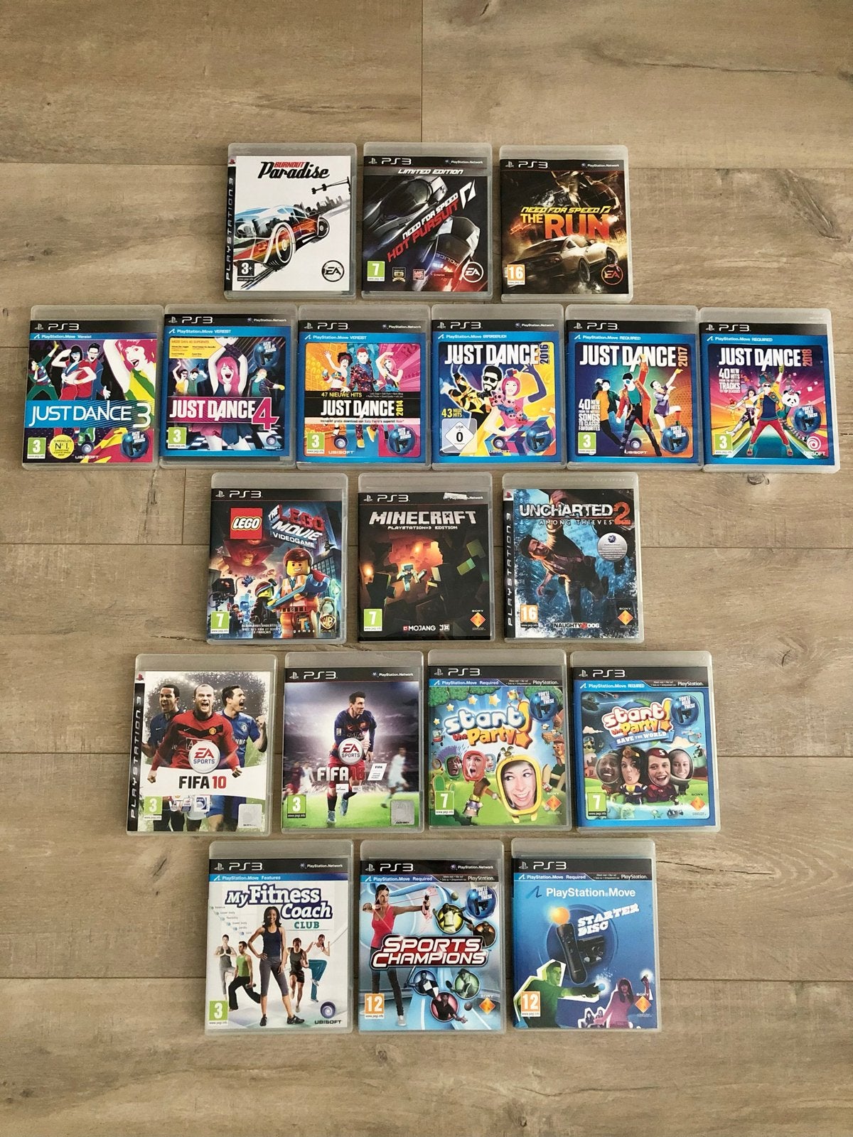 PS3 games: Just Dance, Minecraft, FIFA en meer!, Spelcomputers en Games, Muziek, Gebruikt, Eén computer, Ophalen of Verzenden