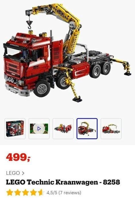 Lego Technic 8258 compleet met doos en boekjes, Kinderen en Baby's, Ophalen of Verzenden, Zo goed als nieuw