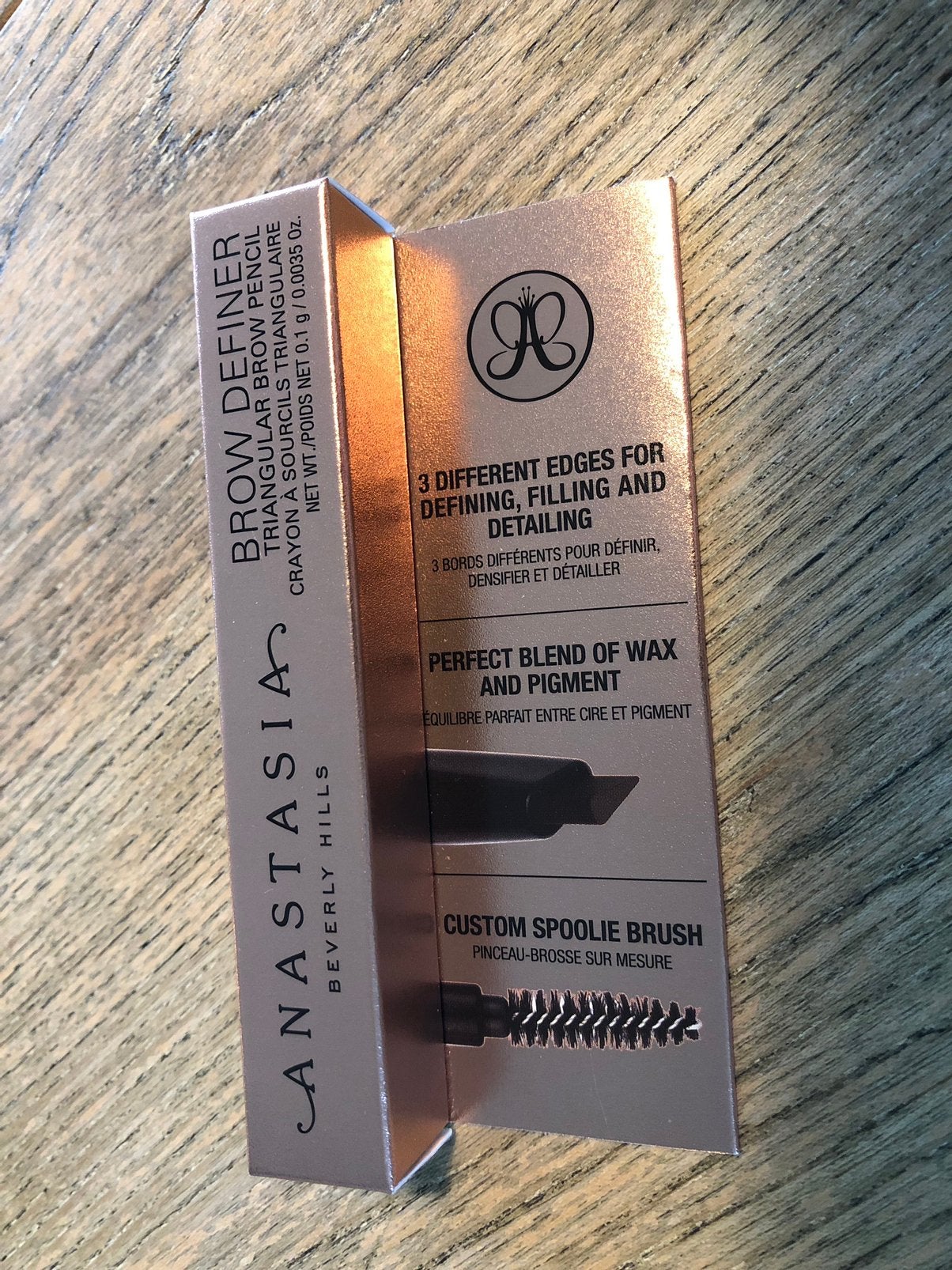 Anastasia Brow Definer, mini., Ophalen of Verzenden, Zo goed als nieuw, Bruin, Ogen