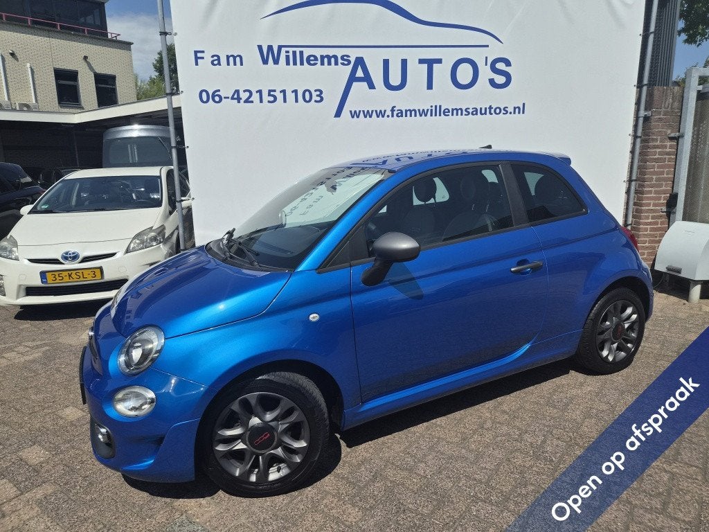 Fiat 500 0.9 TwinAir T 500S Sport Nap NL (bj 2017), Auto's, Elektrische ramen, Gebruikt, Leder en Stof, 905 kg