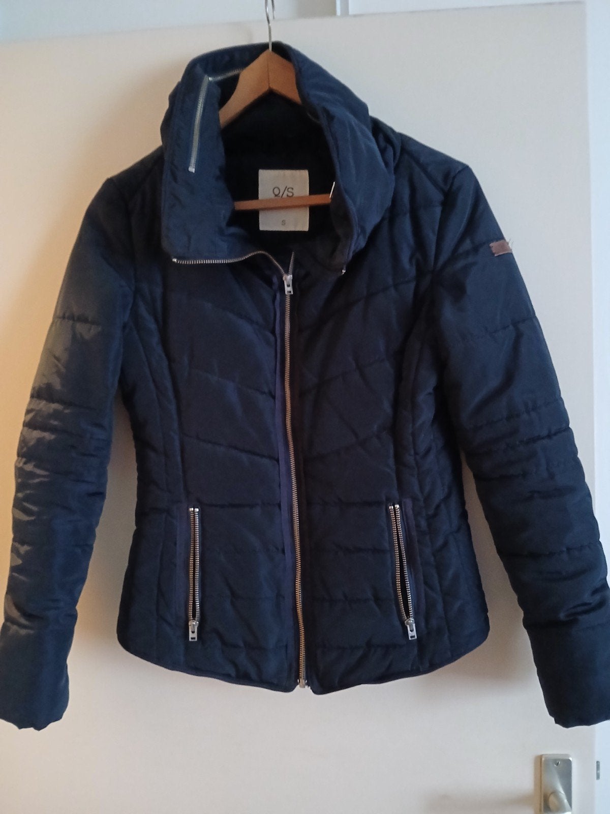 donkerblauw kort dames jack maat S gevoerd, Blauw, Ophalen of Verzenden, Zo goed als nieuw, Maat 36 (S)