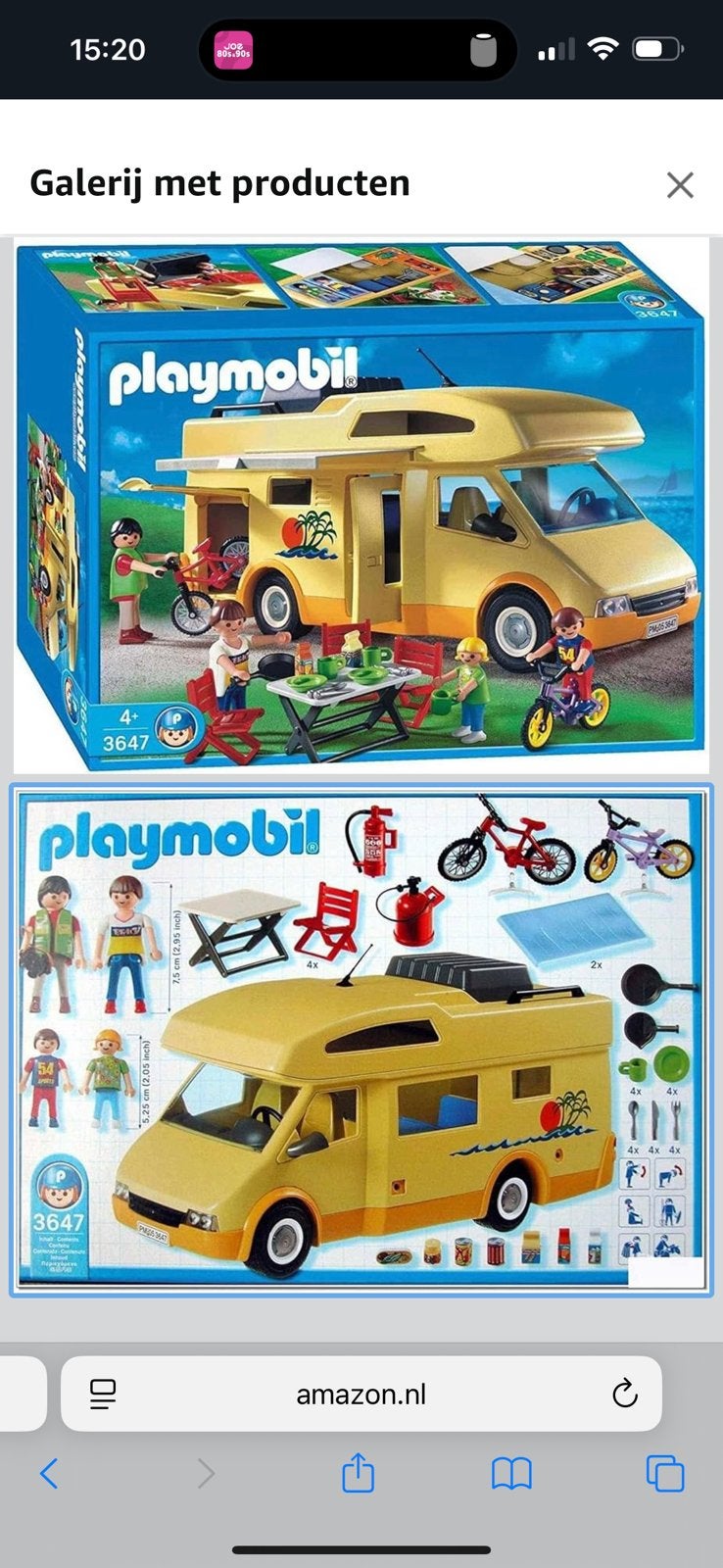 Playmobil Family camper set nr 3647, Kinderen en Baby's, Speelgoed | Playmobil, Ophalen of Verzenden, Zo goed als nieuw