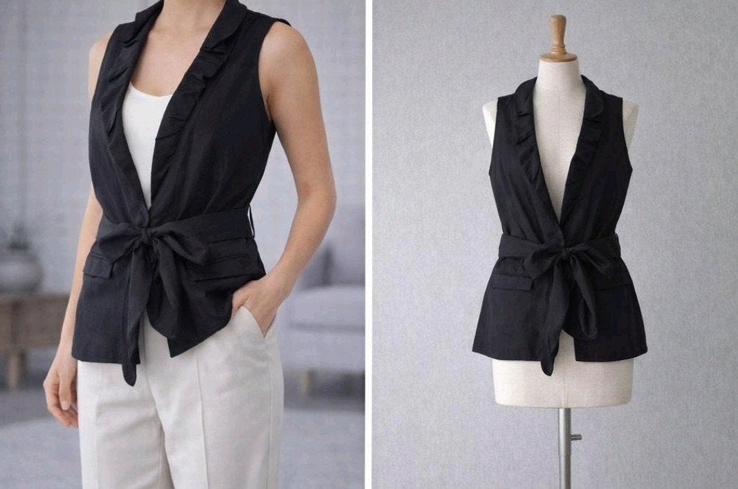dames gilet maat M (38), Maat 38/40 (M), Zwart, Ophalen of Verzenden, Zo goed als nieuw