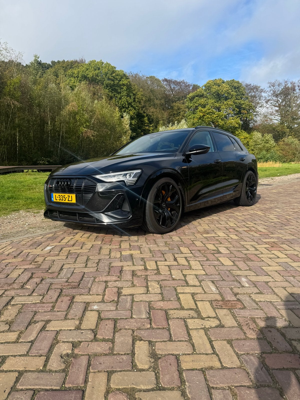 Audi e-tron 50 Quattro 313pk 2020 Zwart s line b&o pano, Automaat, 1800 kg, 95 pk, Zwart
