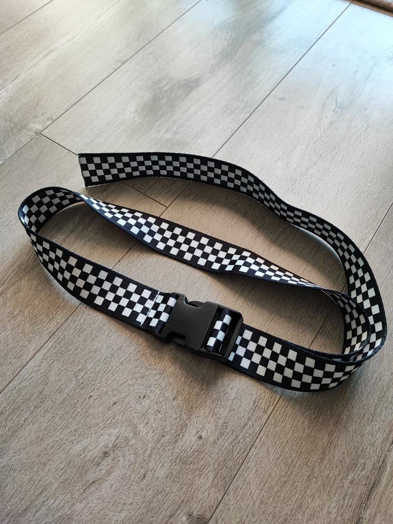 Verstelbare riem - Zwart/Wit geblokt - Nieuw, Kleding | Dames, Zwart, Tailleriem, Ophalen of Verzenden, Zo goed als nieuw