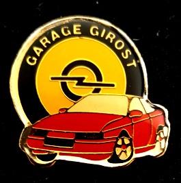 Opel- Garage Girost pin, Verzamelen, Speldjes, Pins en Buttons, Verzenden, Nieuw, Transport, Speldje of Pin