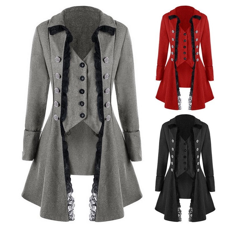Renaissance dames jas (gothic kostuum victoriaanse vintage), Verzenden, Nieuw