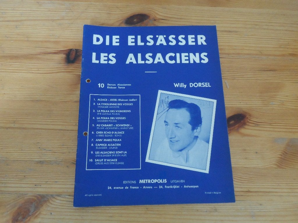 Les alsaciens - willy dorsel, Muziek en Instrumenten, Gebruikt, Gitaar, Ophalen of Verzenden, Artiest of Componist