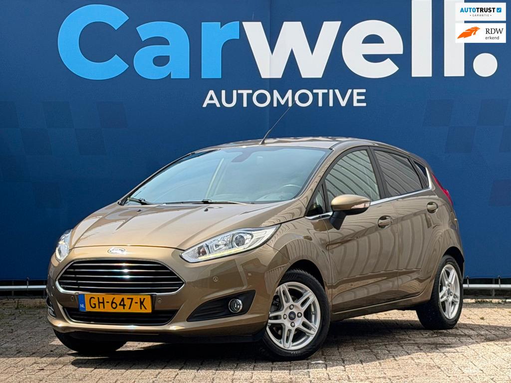 Ford Fiesta 1.0 EcoBoost Titanium X |2e Eigenaar|STLvw|Trekh, Auto's, Ford, Voorwielaandrijving, Euro 5, Zwart, Bruin