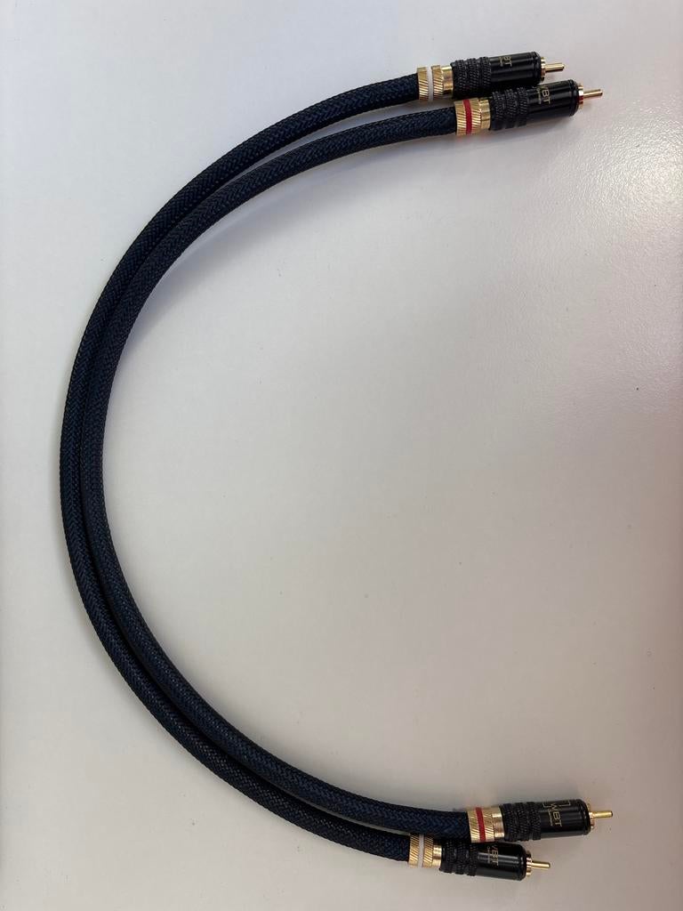 WBT Germany stereo RCA interlink kabel, Ophalen of Verzenden, Zo goed als nieuw, Minder dan 2 meter, Interlink-kabel