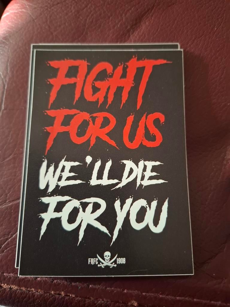 Sticker Feyenoord Fight for Us, Verzamelen, Stickers, Ophalen of Verzenden, Nieuw, Sport