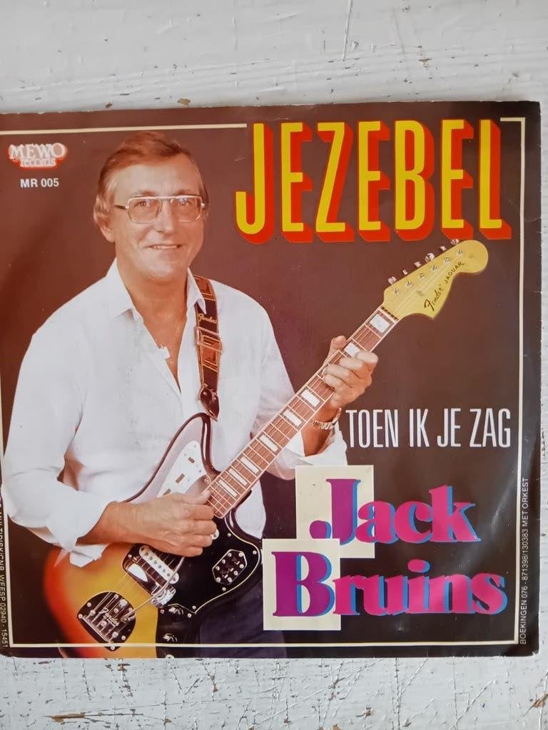 Jack Bruins - Jezebel / Toen Ik Je Zag (Vinyl Single), Gebruikt, 7 inch, EP, Nederlandstalig