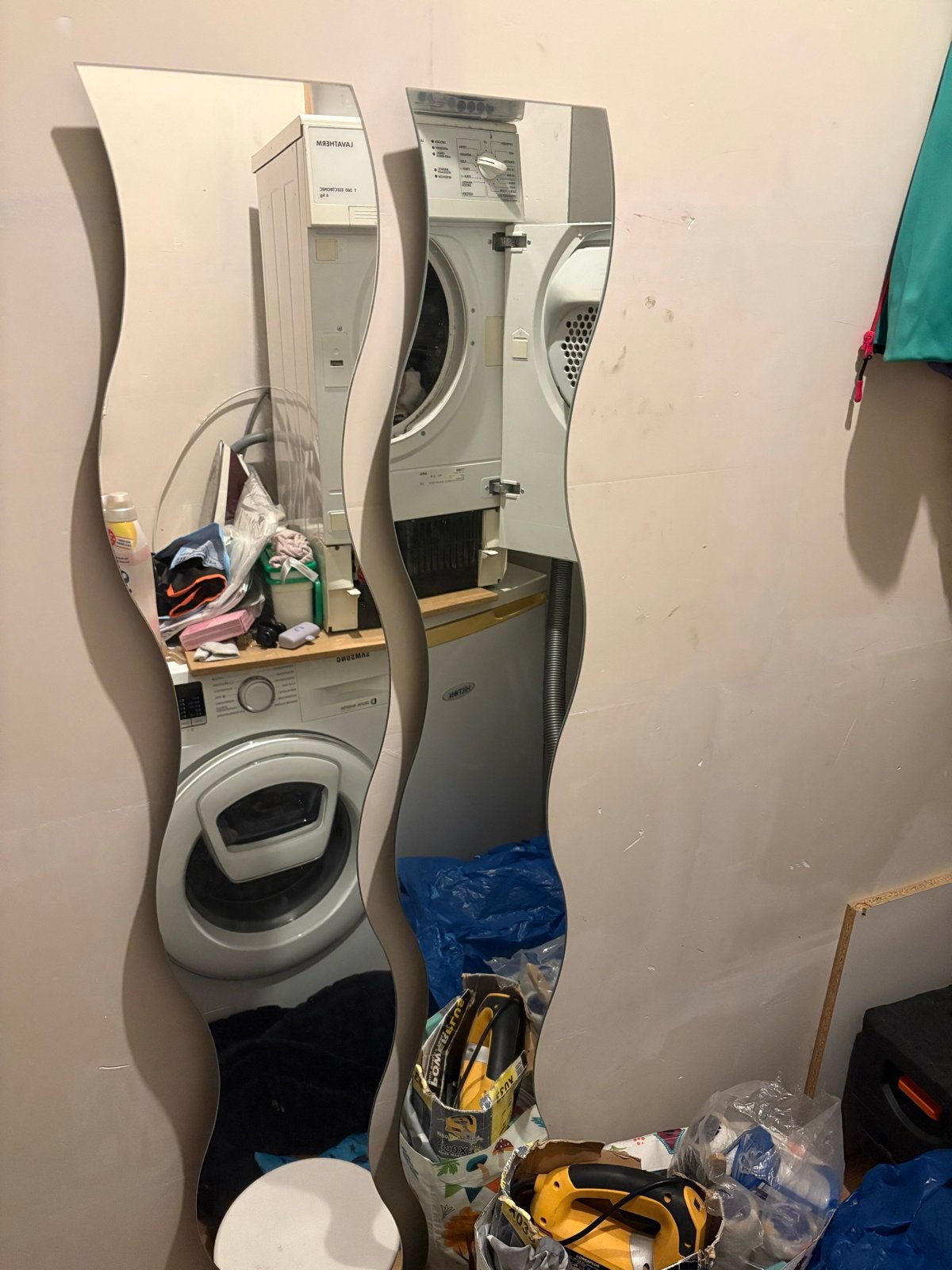 Lange golfspiegel - 160 cm, Minder dan 50 cm, Gebruikt, Ophalen of Verzenden, Overige vormen