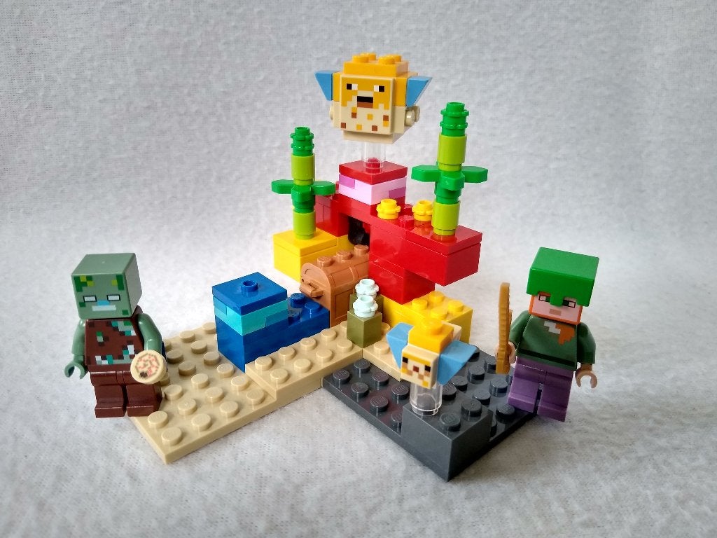 Lego Minecraft 21164 The Coral Reef, Minecraft, Lego, Ophalen of Verzenden, Zo goed als nieuw