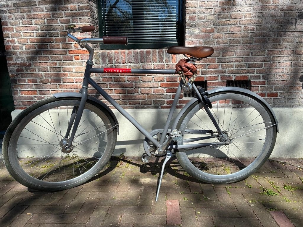 Veloretti Caferacer, grijs, Terugtraprem, Gebruikt, 53 tot 57 cm, Ophalen