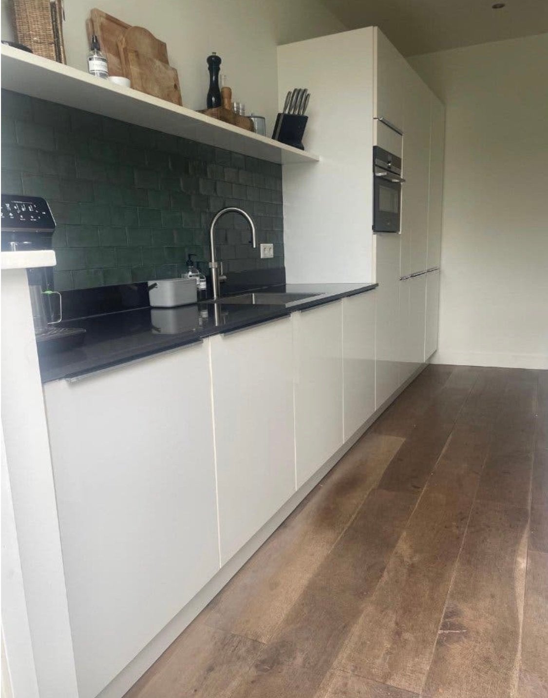 ✨DESIGN DUITSE NOLTE KEUKEN MET EILAND  ✨, Ophalen, Wit, Met kookeiland, Graniet of Steen
