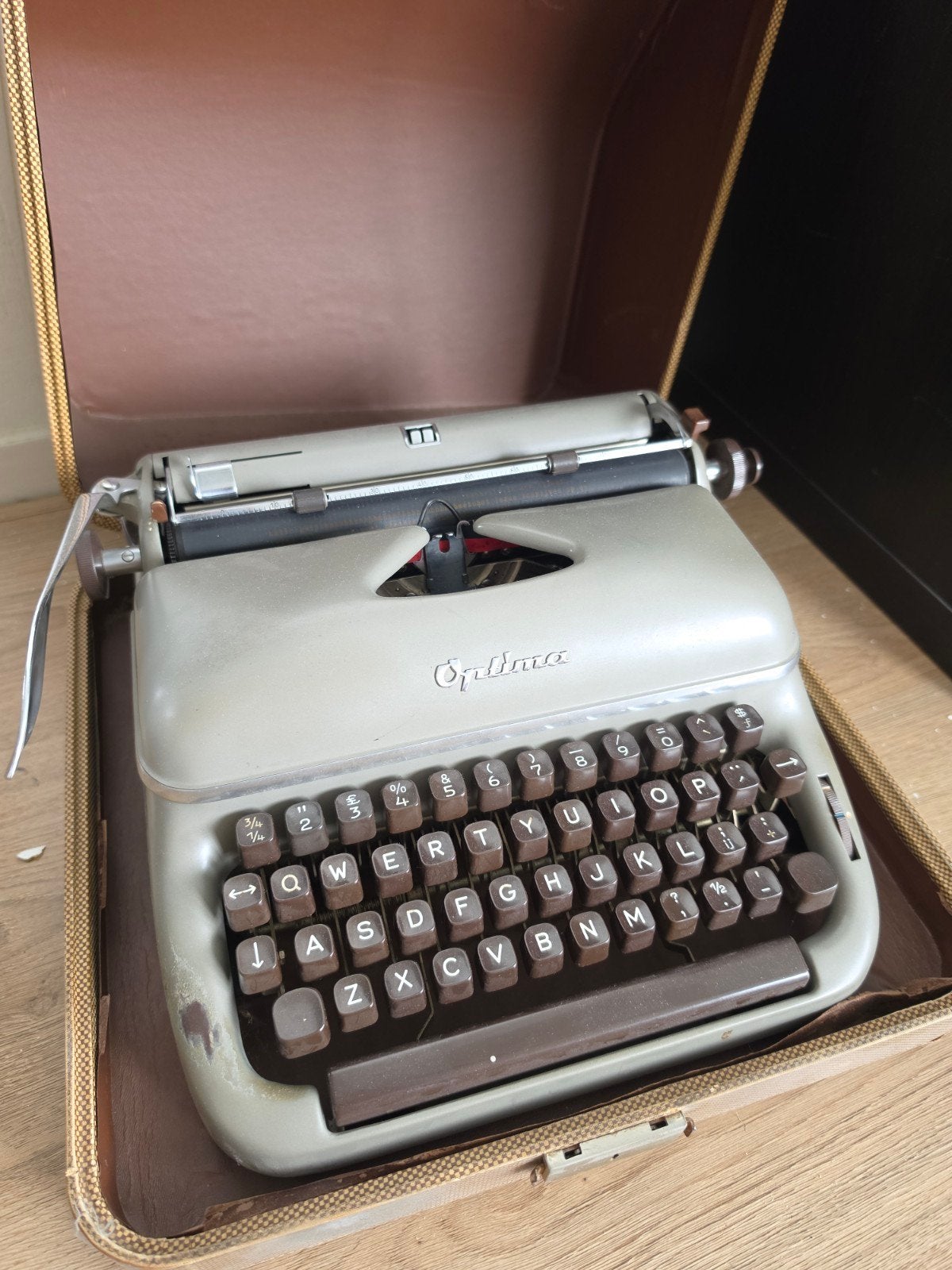 Optima Elite 3 draagbare typemachine klassiek, Ophalen