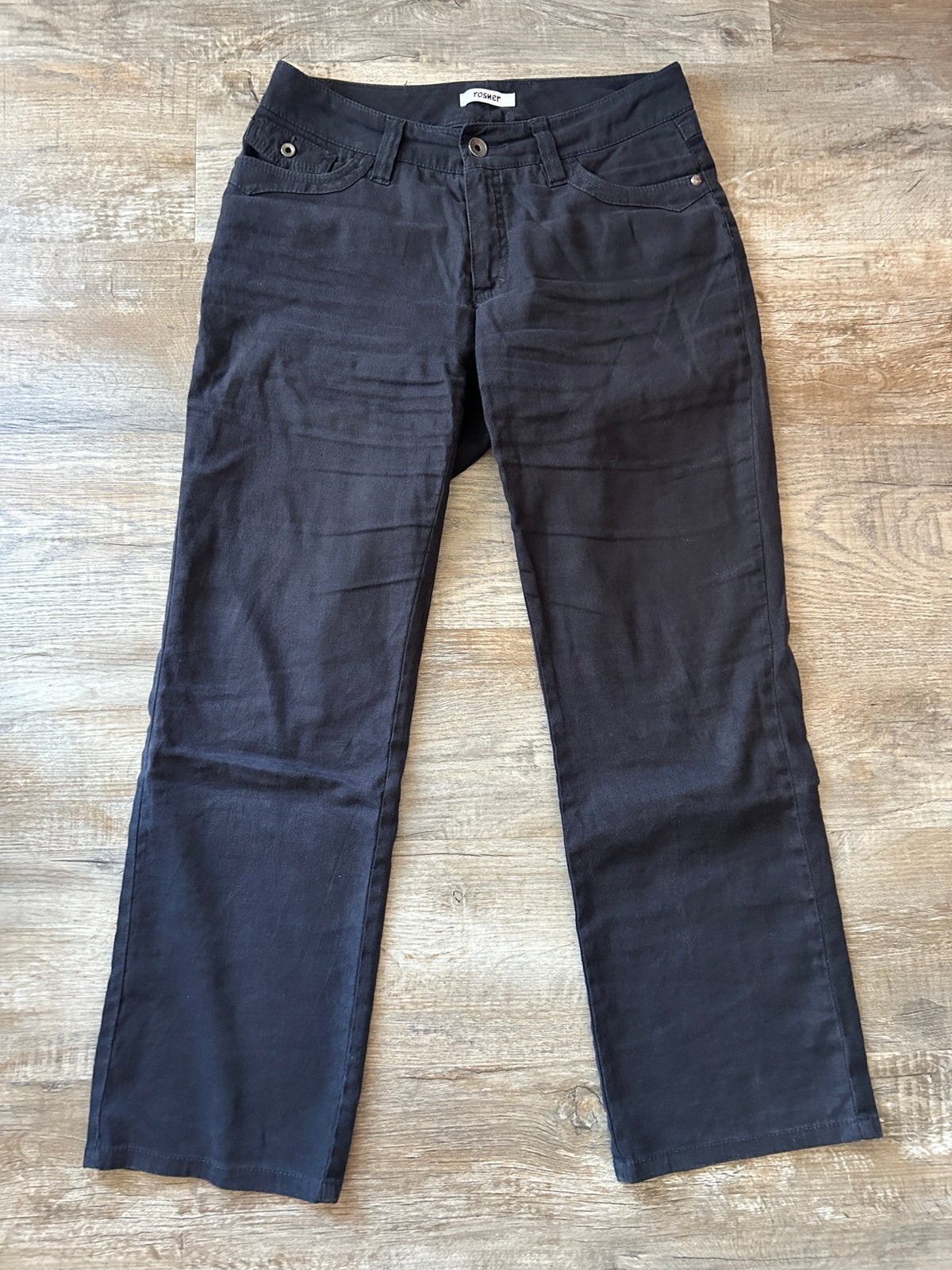 Rosner donkerblauwe linnen broek, Blauw, Maat 42/44 (L), Ophalen of Verzenden, Lang