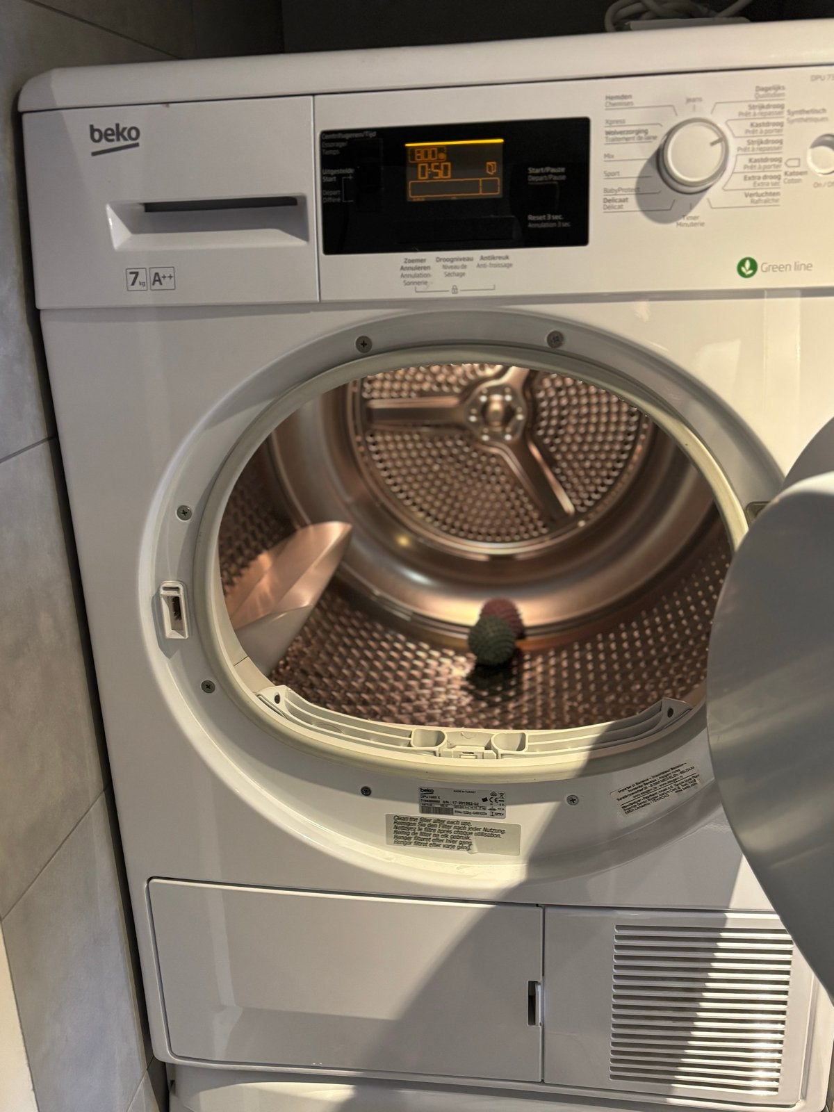 Gratis Beko droger Vandaag ophalen, Witgoed en Apparatuur, 6 tot 8 kg, Gebruikt, Ophalen of Verzenden, Voorlader