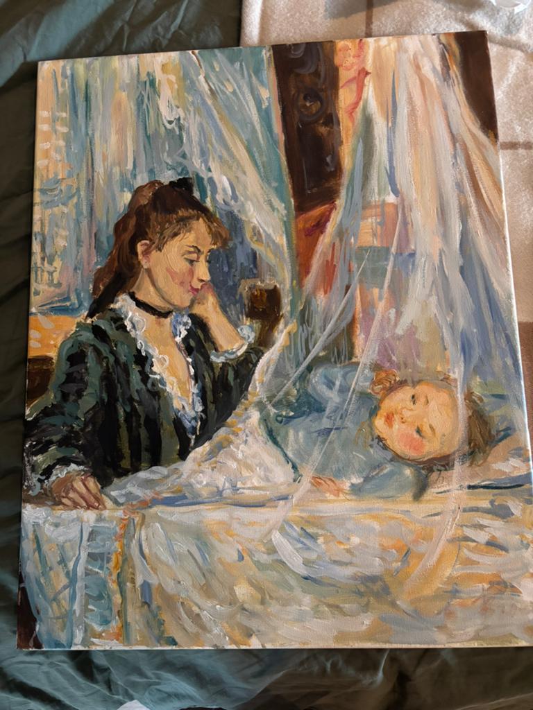 Impressionistisch schilderij naar Berthe Morisot, Antiek en Kunst, Ophalen