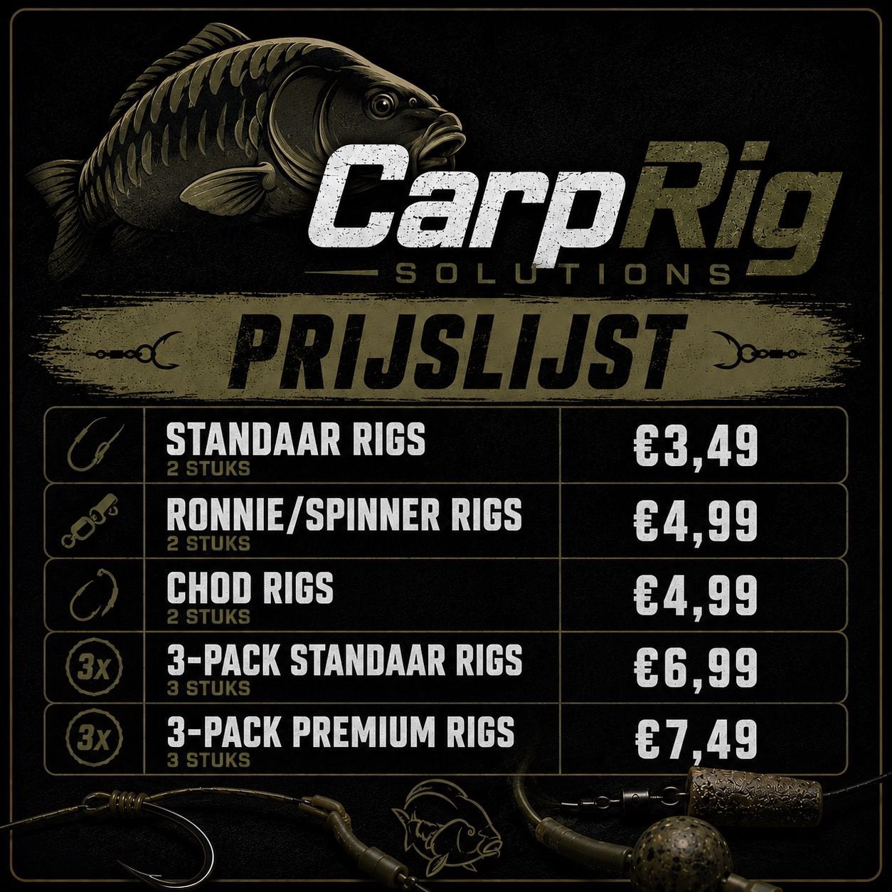 Carp Rigs, Watersport en Boten, Ophalen of Verzenden, Nieuw