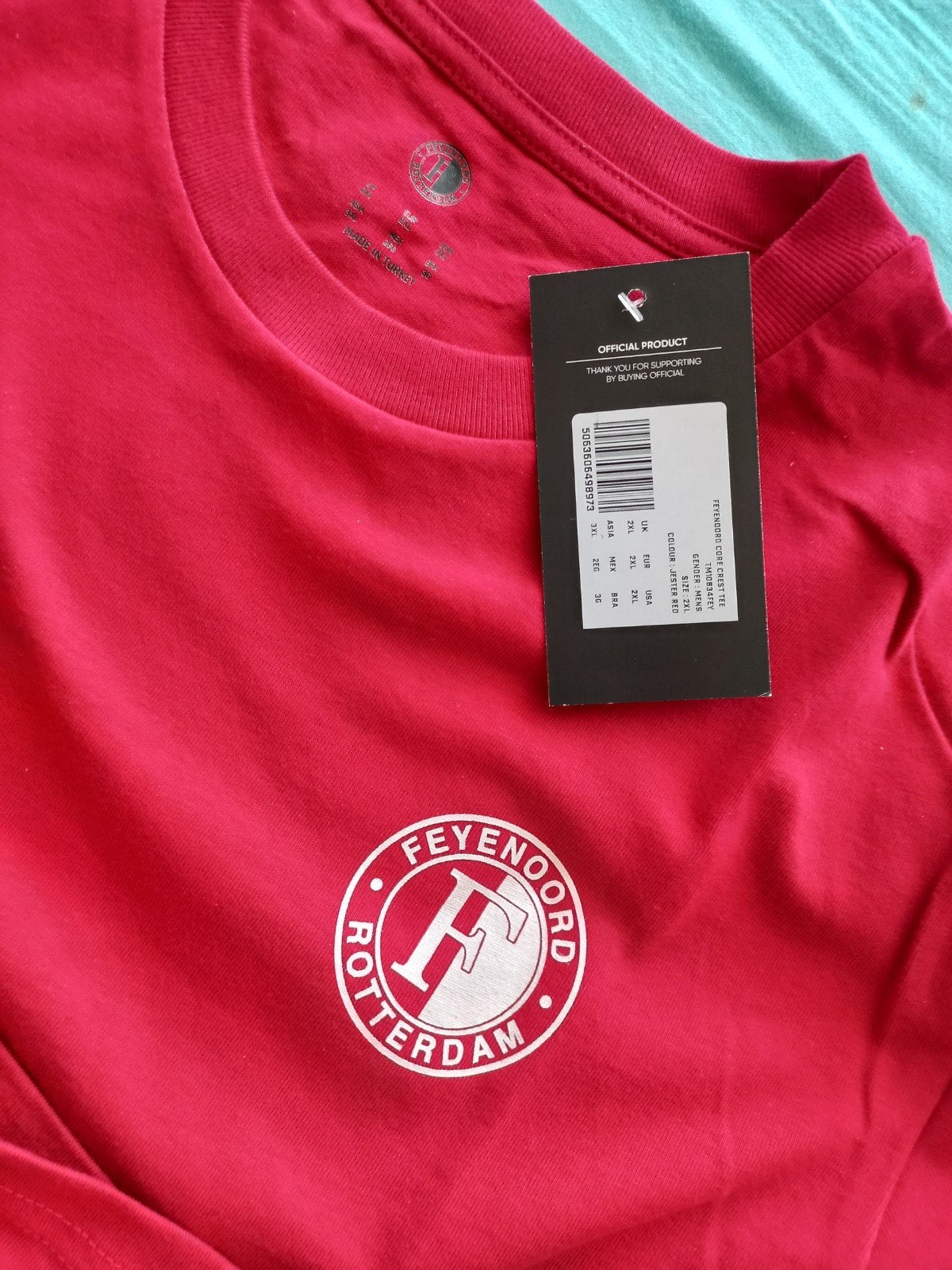 feyenoord T-shirt 2xl. nieuw, Groter dan maat XL, Ophalen of Verzenden, Nieuw, Shirt