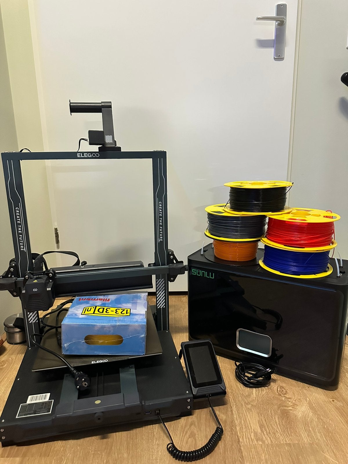 Elegoo neptune 4 plus | Sunlu filament droger S4 | Filament, Computers en Software, Ophalen, Ingebouwde Wi-Fi, Zo goed als nieuw