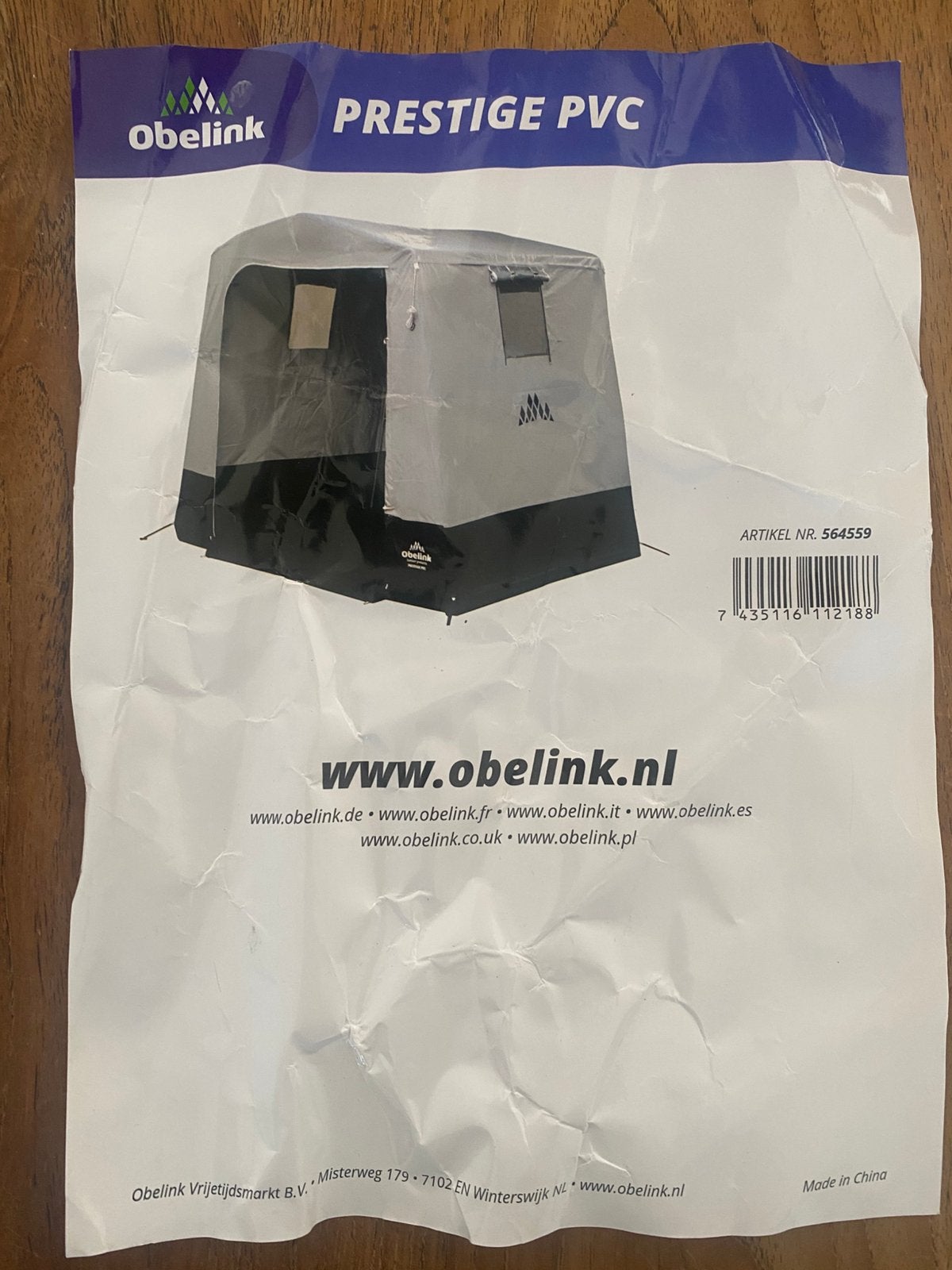 Schuurtent De Obelink Prestige van pvc, Ophalen, Zo goed als nieuw