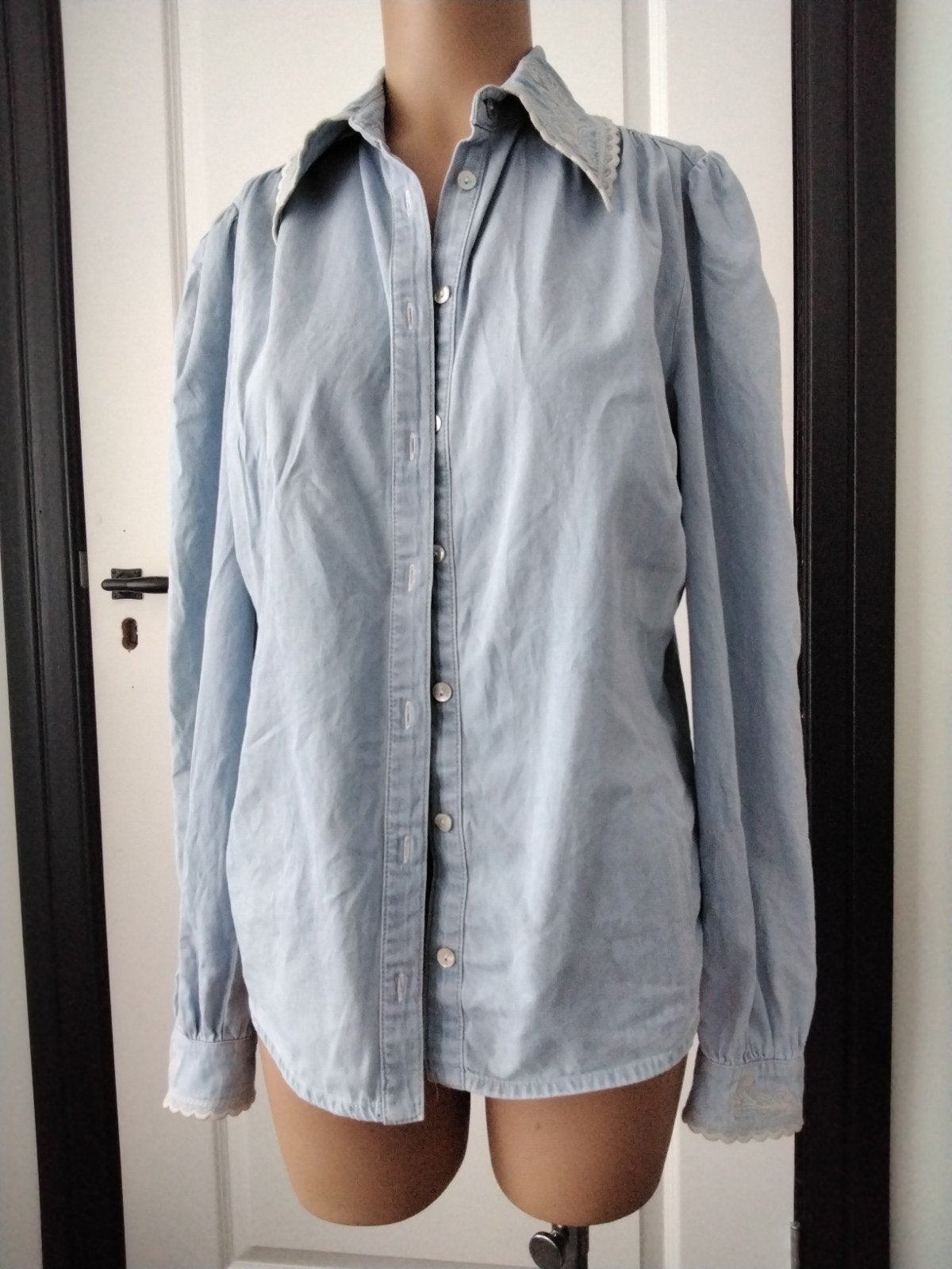 Nukus blouse M in perfecte staat, Maat 38/40 (M), Blauw, Ophalen of Verzenden, Zo goed als nieuw
