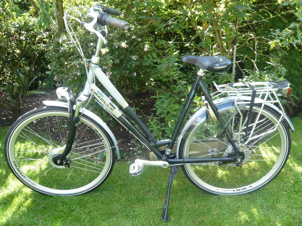 mooie aluminium 28"-60cm gazelle chamonix 8versn, Fietsen en Brommers, Ophalen, Gebruikt, Versnellingen, 56 cm of meer